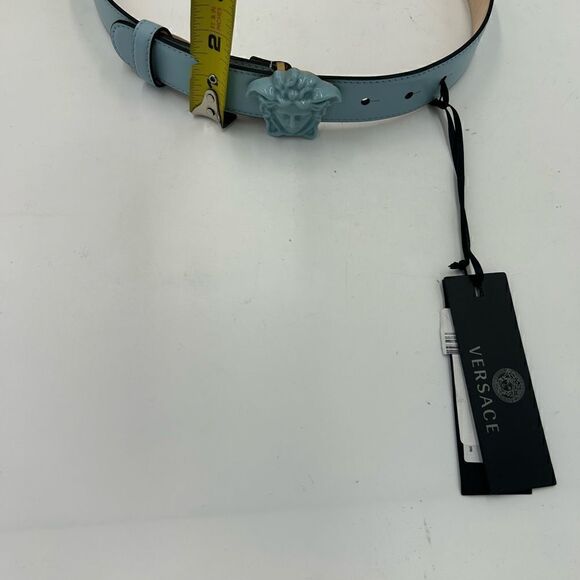 Women’s Versace medusa head leather belt size 75 cm made in Italy main image 6